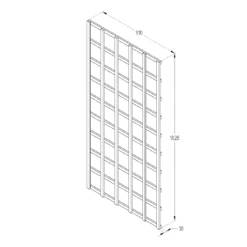 6ft Pine Trellis Panel, Pack Of 3 (W)91cm X (H)183cm -Garden Care Shop 6ft pine trellis panel pack of 3 w 91cm x h 183cm5013053173305 18bq
