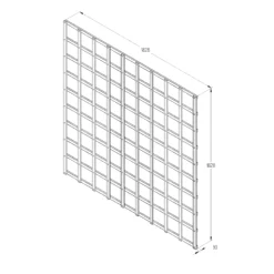 6ft Pine Trellis Panel, Pack Of 4 (W)183cm X (H)183cm -Garden Care Shop 6ft pine trellis panel pack of 4 w 183cm x h 183cm5013053173374 18bq