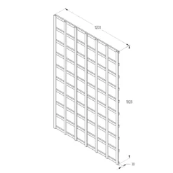 6ft Pine Trellis Panel, Pack Of 5 (W)120cm X (H)183cm -Garden Care Shop 6ft pine trellis panel pack of 5 w 120cm x h 183cm5013053173350 18bq