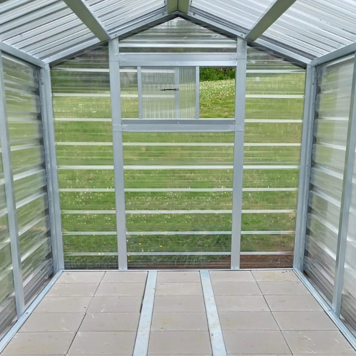 Adman Steel Sheds Multigrow 8x6.1 Greenhouse With Adjustable Vent 3 Adman Steel Sheds Multigrow 8x6.1 Greenhouse With Adjustable Vent - Image 3