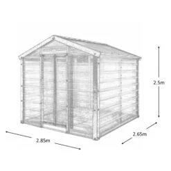 Adman Steel Sheds Multigrow 9.4x8.8 Greenhouse With Adjustable Vent 15 Adman Steel Sheds Multigrow 9.4x8.8 Greenhouse With Adjustable Vent -Garden Care Shop adman steel sheds multigrow 9 4x8 8 greenhouse with adjustable vent5391538910387 01t bq