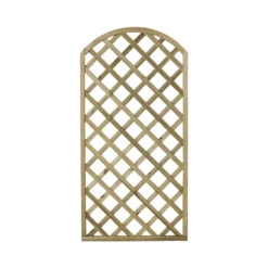 Arched Pine Trellis Panel (W)90cm X (H)180cm
