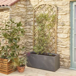 Arched Pine Trellis Panel (W)90cm X (H)180cm -Garden Care Shop arched pine trellis panel w 90cm x h 180cm3663602430346 03bq