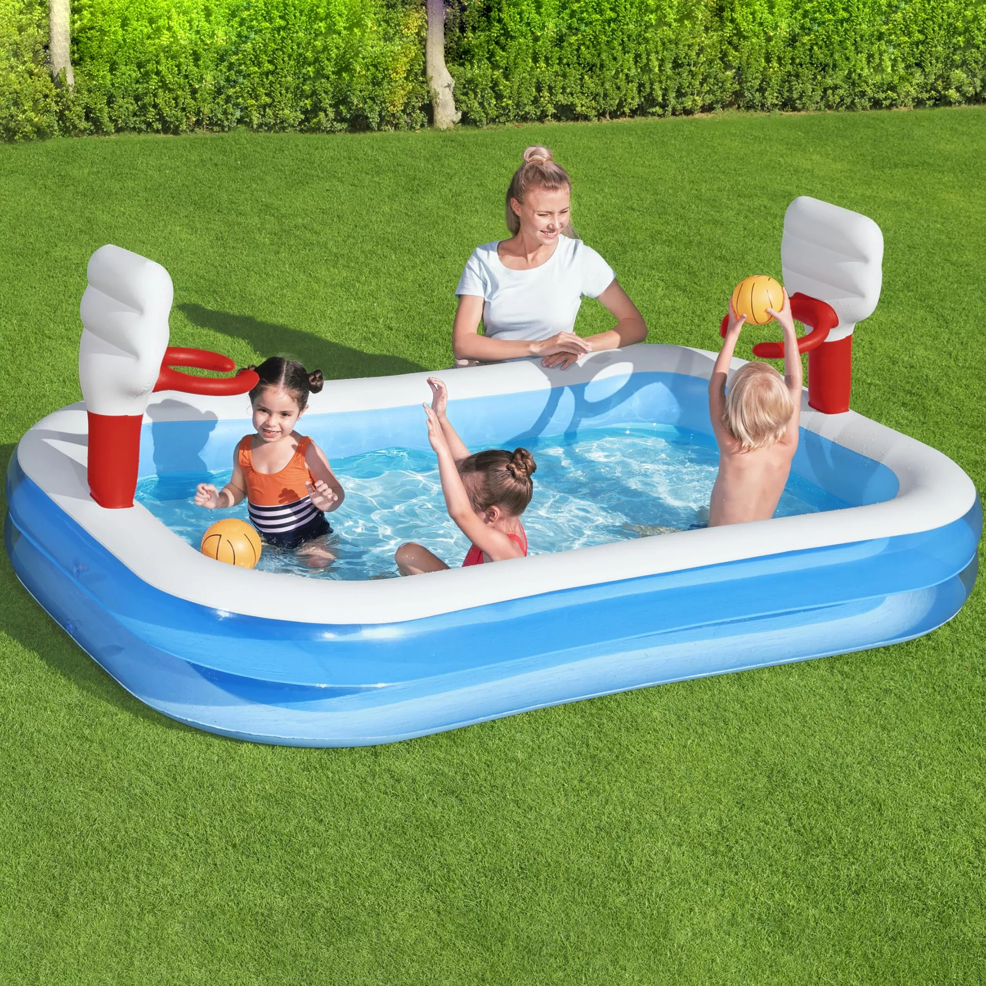 Bestway Bestway® Plain ABS Plastic & PVC Family Fun Pool (W) 1.68m X (L) 2.51m 7 Bestway Bestway® Plain ABS Plastic & PVC Family Fun Pool (W) 1.68m X (L) 2.51m - Image 7