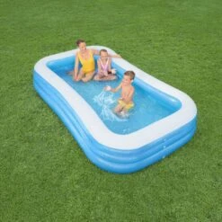 Bestway Bestway® Textured Pattern On Sidewalls PVC Family Fun Pool (W) 1.83m X (L) 3.05m -Garden Care Shop bestway bestway textured pattern on sidewalls pvc family fun pool w 1 83m x l 3 05m6942138968057 03i