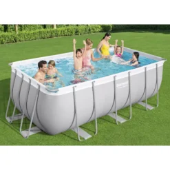 Bestway Power Steel Metal & Plastic Pool (W) 2.01m X (L) 4.12m -Garden Care Shop bestway power steel metal plastic pool w 2 01m x l 4 12m6942138986457 01i bq