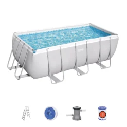 Bestway Power Steel Metal & Plastic Pool (W) 2.01m X (L) 4.12m -Garden Care Shop bestway power steel metal plastic pool w 2 01m x l 4 12m6942138986457 36c bq