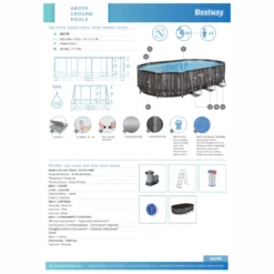 Bestway Power Steel® Wood Effect Polyvinyl Chloride (PVC) & Steel Pool (W) 3.66m X (L) 6.1m -Garden Care Shop bestway power steel wood effect polyvinyl chloride pvc steel pool w 3 66m x l 6 1m6942138983586 04t