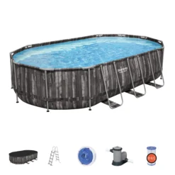 Bestway Power Steel® Wood Effect Polyvinyl Chloride (PVC) & Steel Pool (W) 3.66m X (L) 6.1m -Garden Care Shop bestway power steel wood effect polyvinyl chloride pvc steel pool w 3 66m x l 6 1m6942138983586 22c