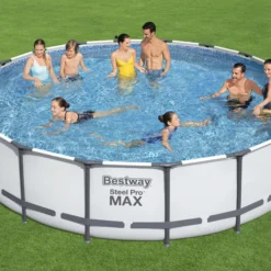 Bestway Steel Pro Max Polyvinyl Chloride (PVC) Pool (W) 5.49m X (L) 5.49m -Garden Care Shop bestway steel pro max polyvinyl chloride pvc pool w 5 49m x l 5 49m6942138983791 02i bq