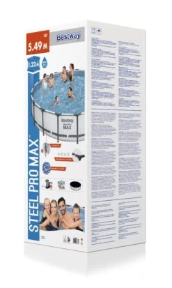 Bestway Steel Pro Max Polyvinyl Chloride (PVC) Pool (W) 5.49m X (L) 5.49m -Garden Care Shop bestway steel pro max polyvinyl chloride pvc pool w 5 49m x l 5 49m6942138983791 06c bq