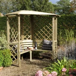 Blooma Chiltern Corner Arbour, (H)2100mm (W)1580mm (D)1580mm - Assembly Service Included