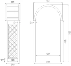 Blooma Chiltern Round Top Softwood Arch - Assembly Service Included 11 Blooma Chiltern Round Top Softwood Arch - Assembly Service Included -Garden Care Shop blooma chiltern round top softwood arch assembly service included5397007111682 01t bq