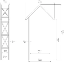 Blooma Cottage Apex Top Softwood Arch - Assembly Service Included 5 Blooma Cottage Apex Top Softwood Arch - Assembly Service Included -Garden Care Shop blooma cottage apex top softwood arch assembly service included5397007111583 01t bq