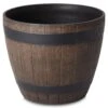 Blooma Lule Wood Effect Plastic Circular Plant Pot (Dia)38cm