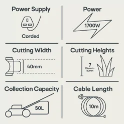 Bosch AdvancedRotak 650 Corded Rotary Lawnmower 15 Bosch AdvancedRotak 650 Corded Rotary Lawnmower -Garden Care Shop bosch advancedrotak 650 corded rotary lawnmower4059952526621 01t EN bq