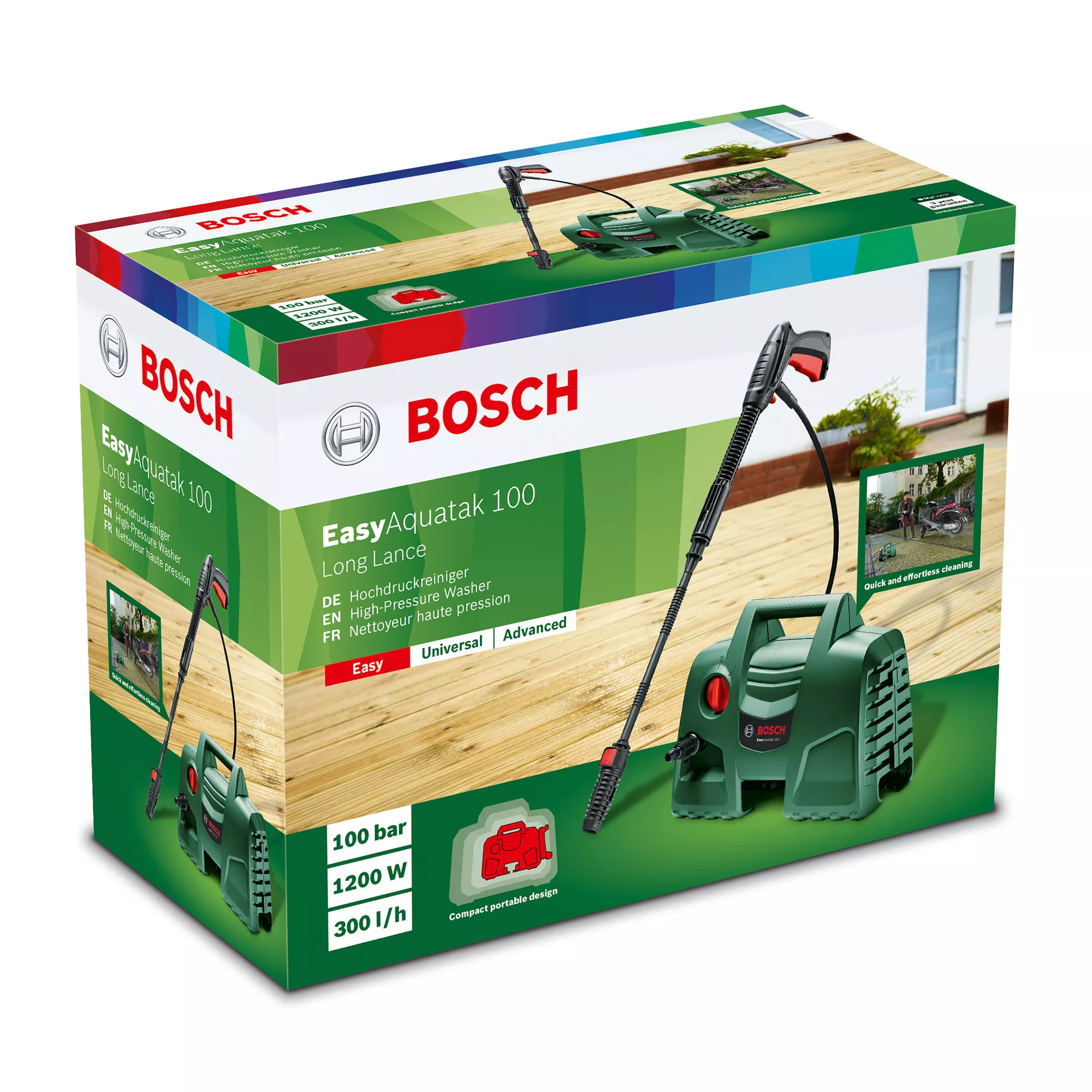 Bosch EasyAquatak 100 Long Lance Corded Pressure Washer 1.2kW EasyAquatak 100 Long Lance 3 Bosch EasyAquatak 100 Long Lance Corded Pressure Washer 1.2kW EasyAquatak 100 Long Lance - Image 3