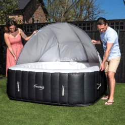 CleverSpa Grey Square Canopy (D) 1240mm -Garden Care Shop cleverspa grey square canopy d 1240mm5019008882124 01i bq