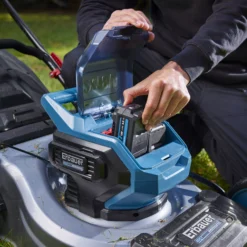 Erbauer EXT ELM18-Li Cordless 36V Lawnmower -Garden Care Shop erbauer ext elm18 li cordless 36v lawnmower3663602418276 04bq