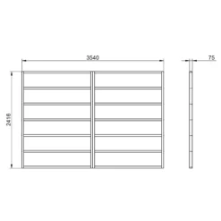 Forest 12x8 Timber Shed Base (L) 242cm X (W) 354cm 5 Forest 12x8 Timber Shed Base (L) 242cm X (W) 354cm -Garden Care Shop forest 12x8 timber shed base l 242cm x w 354cm5013053182185 01t bq