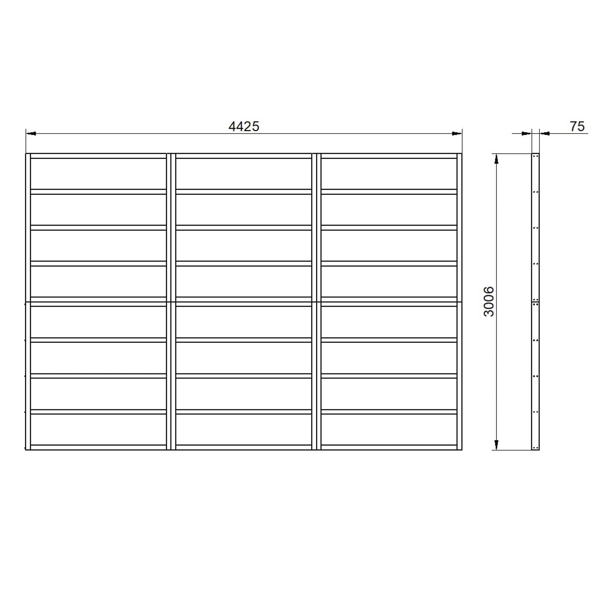 Forest 15x10 Timber Shed Base (L) 301cm X (W) 442.5cm 3 Forest 15x10 Timber Shed Base (L) 301cm X (W) 442.5cm - Image 3