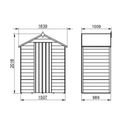 Forest Garden 5x3 Ft Apex Overlap Wooden Shed With Floor - Assembly Service Included -Garden Care Shop forest garden 5x3 ft apex overlap wooden shed with floor assembly service included5013053177051 01t bq