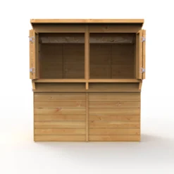 Forest Garden 6x3 Ft Pent Shiplap Garden Bar With Single Door -Garden Care Shop forest garden 6x3 ft pent shiplap garden bar with single door5013053184066 06c bq