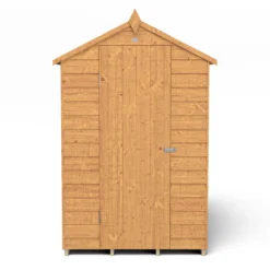 Forest Garden 6x4 Apex Dip Treated Overlap Wooden Shed With Floor (Base Included) -Garden Care Shop forest garden 6x4 apex dip treated overlap wooden shed with floor base included 5013053176818 02c bq