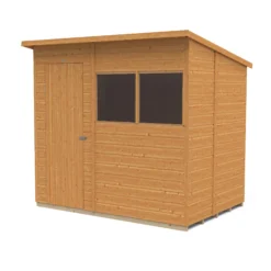 Forest Garden 7x5 Ft Pent Shiplap Wooden 2 Windows Shed With Floor -Garden Care Shop forest garden 7x5 ft pent shiplap wooden 2 windows shed with floor5013053178928 02c bq