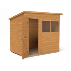 Forest Garden 7x5 Ft Pent Shiplap Wooden 2 Windows Shed With Floor -Garden Care Shop forest garden 7x5 ft pent shiplap wooden 2 windows shed with floor5013053178928 03c bq