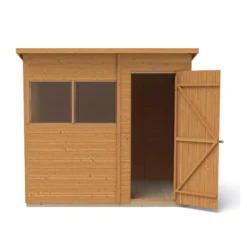Forest Garden 7x5 Ft Pent Shiplap Wooden 2 Windows Shed With Floor -Garden Care Shop forest garden 7x5 ft pent shiplap wooden 2 windows shed with floor5013053178928 05c bq