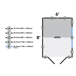 Forest Garden 8x6 Ft Apex Shiplap Wooden 2 Door 2 Windows Shed With Floor (Base Included) 38 Forest Garden 8x6 Ft Apex Shiplap Wooden 2 Door 2 Windows Shed With Floor (Base Included) -Garden Care Shop forest garden 8x6 ft apex shiplap wooden 2 door 2 windows shed with floor base included 5013053178782 05t bq