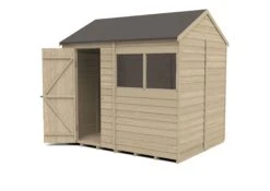 Forest Garden 8x6 Reverse Apex Pressure Treated Overlap Wooden Shed With Floor -Garden Care Shop forest garden 8x6 reverse apex pressure treated overlap wooden shed with floor5013053178256 21c bq