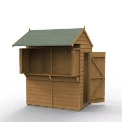 Forest Garden Apex Shiplap Wooden Garden Bar With Single Door - Assembly Service Included -Garden Care Shop forest garden apex shiplap wooden garden bar with single door assembly service included5013053191859 02c