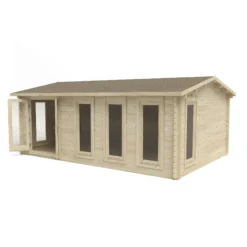 Forest Garden Blakedown 6x4 Toughened Glass Pent Loglap Solid Wood Cabin With Double Door - Assembly Service Included -Garden Care Shop forest garden blakedown 6x4 toughened glass pent loglap solid wood cabin with double door assembly service included5013053181928 04c bq