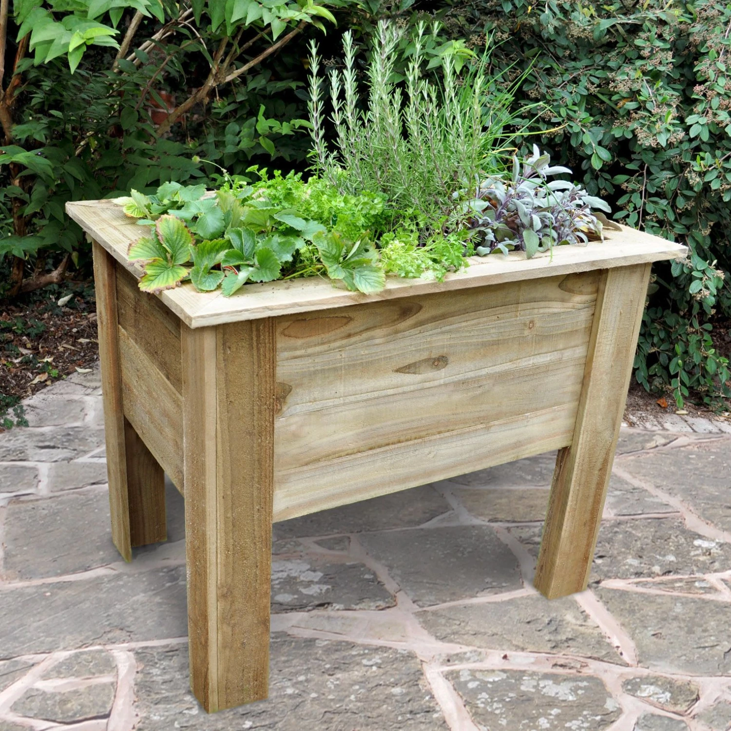 Forest Garden Deep Root Wooden Rectangular Planter 5 Forest Garden Deep Root Wooden Rectangular Planter - Image 5
