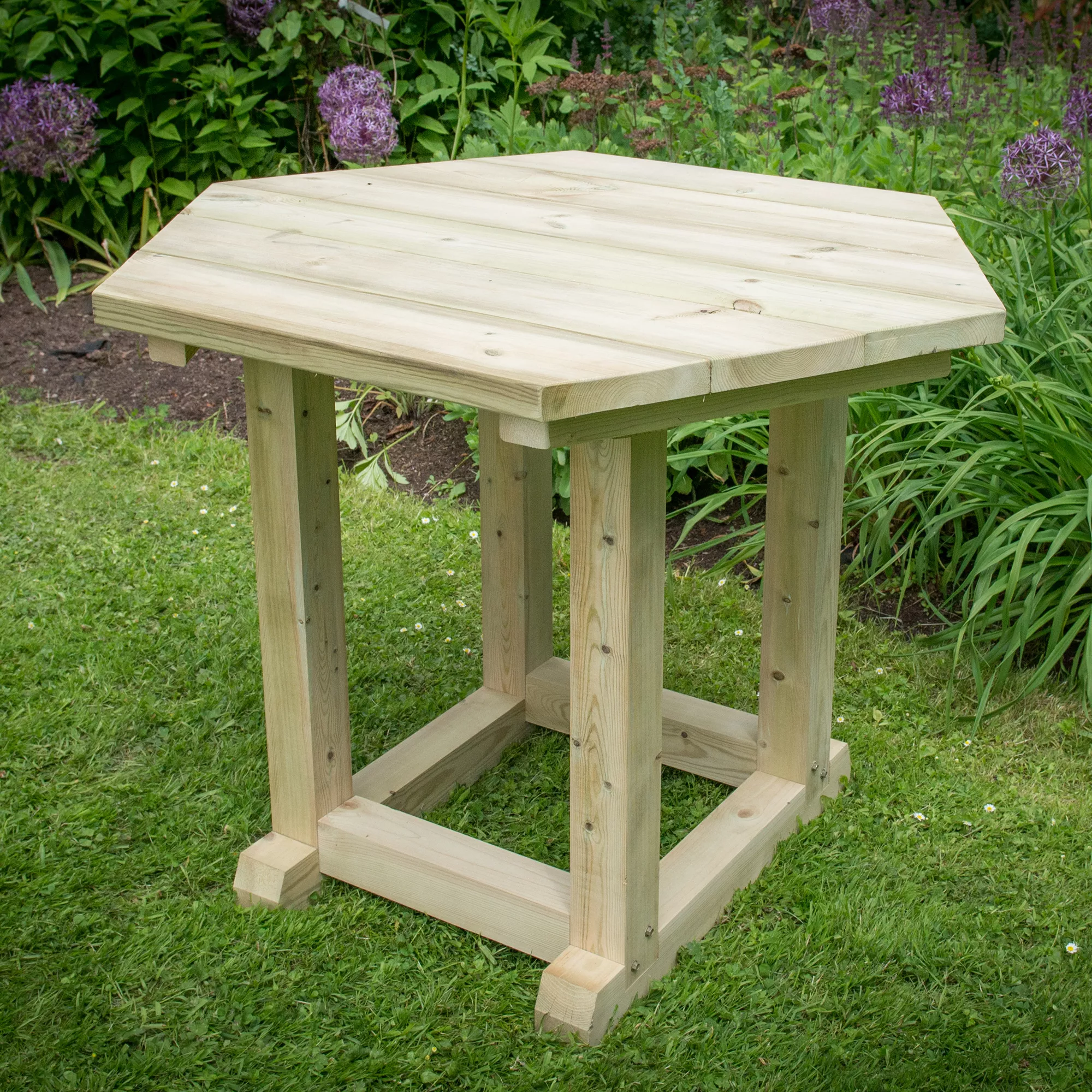 Forest Garden Furnished Hexagonal Gazebo, (W)3.3m (D)2.84m 3 Forest Garden Furnished Hexagonal Gazebo, (W)3.3m (D)2.84m - Image 3