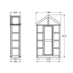 Forest Garden Georgian Wall Greenhouse With Auto Vent -Garden Care Shop forest garden georgian wall greenhouse with auto vent5013053185087 01t bq
