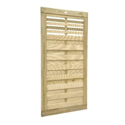 Garden Care Shop 14 Forest Garden Kyoto Wood Slatted Gate, (H)1.8m (W)0.9m