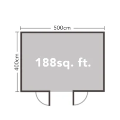Forest Garden Mendip 5x4 Toughened Glass Pent Loglap Solid Wood Cabin With Double Door -Garden Care Shop forest garden mendip 5x4 toughened glass pent loglap solid wood cabin with double door5013053181461 02t bq