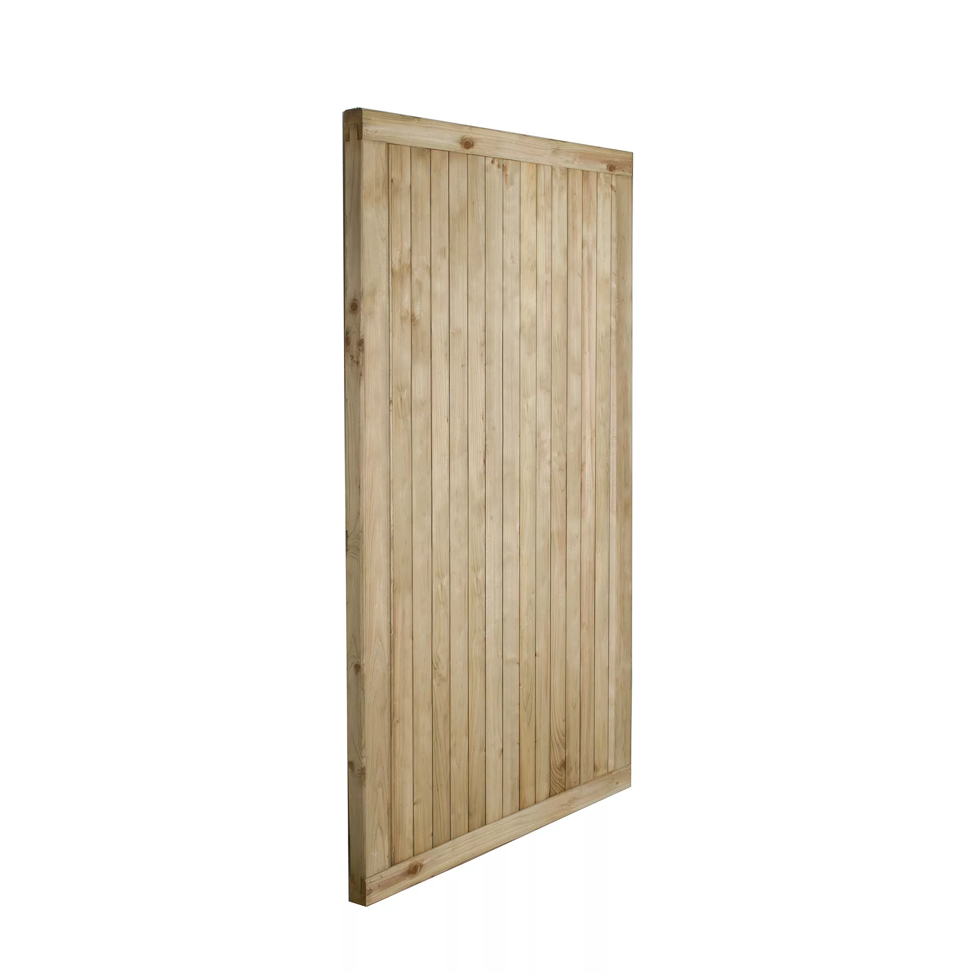 Forest Garden Noise Reduction Wood Slatted Gate, (H)1.8m (W)0.9m 1 Forest Garden Noise Reduction Wood Slatted Gate, (H)1.8m (W)0.9m