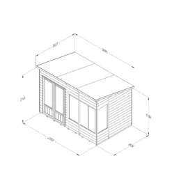 Forest Garden Oakley 10x6 Pent Overlap Solid Wood Summer House With Double Door 9 Forest Garden Oakley 10x6 Pent Overlap Solid Wood Summer House With Double Door -Garden Care Shop forest garden oakley 10x6 pent overlap solid wood summer house with double door5013053188682 01t bq