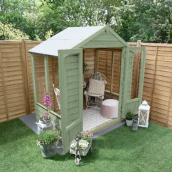 Forest Garden Oakley 6x4 Apex Overlap Solid Wood Summer House With Double Door (Base Included) - Assembly Service Included -Garden Care Shop forest garden oakley 6x4 apex overlap solid wood summer house with double door base included assembly service included5013053188453 02i bq