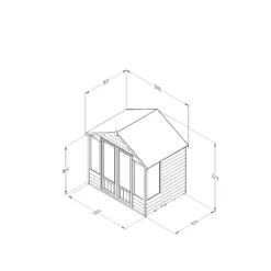 Forest Garden Oakley 7x7 Apex Overlap Solid Wood Summer House With Double Door - Assembly Service Included 13 Forest Garden Oakley 7x7 Apex Overlap Solid Wood Summer House With Double Door - Assembly Service Included -Garden Care Shop forest garden oakley 7x7 apex overlap solid wood summer house with double door assembly service included5013053188477 01t bq