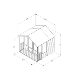 Forest Garden Oakley 7x7 Apex Overlap Solid Wood Summer House With Double Door -Garden Care Shop forest garden oakley 7x7 apex overlap solid wood summer house with double door5013053188644 01t bq