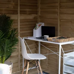 Forest Garden Oakley 8x6 Pent Overlap Solid Wood Summer House With Double Door -Garden Care Shop forest garden oakley 8x6 pent overlap solid wood summer house with double door5013053188606 36c bq