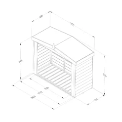 Forest Garden Overlap Timber 6x5 Ft Apex Log Store 15 Forest Garden Overlap Timber 6x5 Ft Apex Log Store -Garden Care Shop forest garden overlap timber 6x5 ft apex log store5013053189962 01t