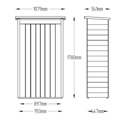 Forest Garden Overlap Wooden 3x2 Pent Garden Storage -Garden Care Shop forest garden overlap wooden 3x2 pent garden storage5013053162798 01t bq