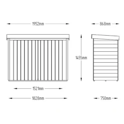 Forest Garden Overlap Wooden 6x3 Pent Garden Storage -Garden Care Shop forest garden overlap wooden 6x3 pent garden storage5013053162835 01t bq