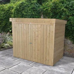 Forest Garden Overlap Wooden 6x3 Pent Garden Storage -Garden Care Shop forest garden overlap wooden 6x3 pent garden storage5013053162835 02i bq